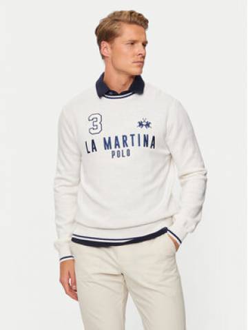 La Martina Светр ZMS303 YW120 Écru Regular Fit La Martina Светр ZMS303 YW120 Écru Regular Fit