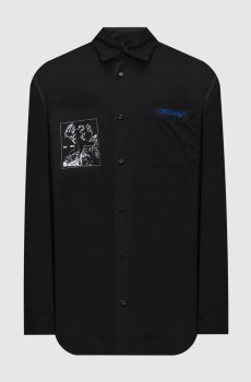 Черная рубашка Faded Painting