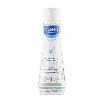 Детское очищающее молочко Mustela No Rinse Cleansing Milk для нормальной кожи тела, 200 мл Детское очищающее молочко Mustela No Rinse Cleansing Milk для нормальной кожи тела, 200 мл