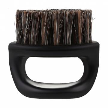 Щетка для фейда и бороды Cosmo Shop Barber PRO черная, с ручкой, 1 шт (CS605B)