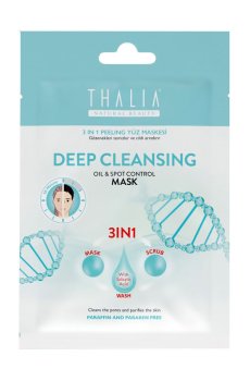 Глубоко очищающая маска-пилинг для лица 3 в 1 Thalia Deep Cleansing Oil & Spot Control Mask 15 мл