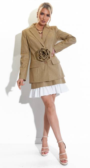 Костюми жіночі Lemanta Льняний костюм піджак та спідниця 44 (7025+7027)