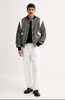 Куртка-бомбер с примесью шерсти Kenzo Wool Varsity Jacket