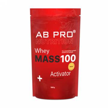 Гейнер AB PRO Whey Mass 100 Activator Ваниль, в порошке, 1 кг Гейнер AB PRO Whey Mass 100 Activator Ваниль, в порошке, 1 кг
