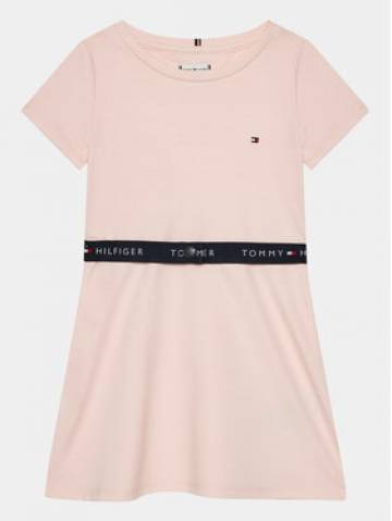 Tommy Hilfiger Повсякденна сукня Essential Skater KG0KG07776 D Рожевий Regular Fit Tommy Hilfiger Повсякденна сукня Essential Skater KG0KG07776 D Рожевий Regular Fit