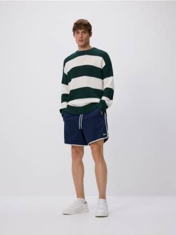 Reserved - Шорти з додаванням ліоцелу - темно-синій - YV156-59X