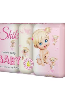 Детское крем-мыло Shik Cream Soap Baby с масляными экстрактами, 5*70 г (экопак)