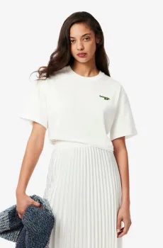 Женская белая футболка Белый 42 Lacoste TF760570V