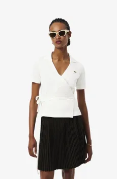 Женское белое поло Белый 40 Lacoste PF990670V