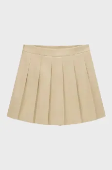 Женская бежевая плиссированная юбка Бежевый L Guess W6YD14.W2940;A117