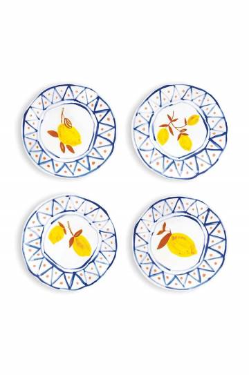Набор тарелок &k amsterdam Lemon Moroccan 4 шт Набор тарелок &k amsterdam Lemon Moroccan 4 шт