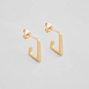 Серебряные серьги с позолотой Minimal E6595 Серебряные серьги с позолотой Minimal E6595