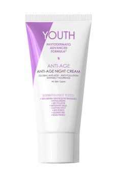 Антивозрастной ночной крем для лица YOUTH Anti-Age Night Cream для всех типов кожи, 50 мл