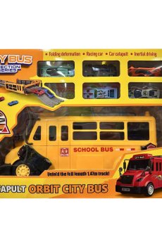 Игровой набор Shantou Jinxing Catapult Orbit City Bus, размер 33.5*15*14 см, от 3 лет (8901)