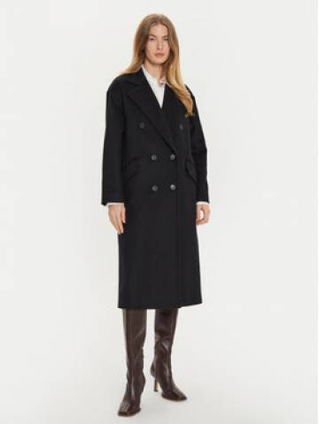 TWINSET Вовняне пальто 242TT2203 Чорний Loose Fit TWINSET Вовняне пальто 242TT2203 Чорний Loose Fit