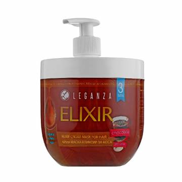 Крем-маска эликсир для волос Leganza Elixir Шоколадный мусс, 1 л (с дозатором) Крем-маска эликсир для волос Leganza Elixir Шоколадный мусс, 1 л (с дозатором)