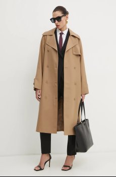 Тренч с примесью шерсти MICHAEL Michael Kors