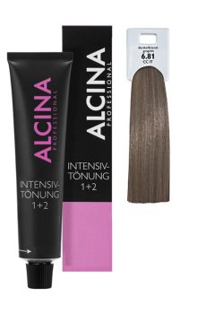 Тонирующая краска для волос Alcina Color Creme Intensive-Toning 6.81 Dark Blonde Graphite, 60 мл