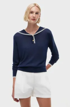 Женское темно-синее поло SAILOR Синий L Tommy Hilfiger WW0WW50092