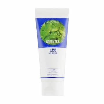 Освежающая очищающая пенка для умывания Holika Holika Daily Fresh Green Tea Cleansing Foam с экстрактом зеленого чая, 150 мл Освежающая очищающая пенка для умывания Holika Holika Daily Fresh Green Tea Cleansing Foam с экстрактом зеленого чая, 150 мл