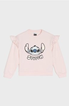 Світшот crewneck Stitch - пастельний рожевий