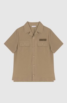 Детская рубашка цвета хаки