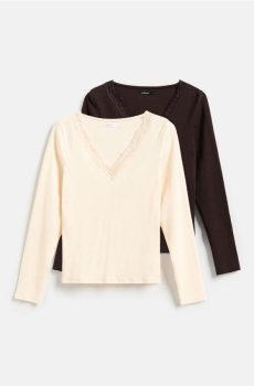 Reserved - LADIES` BLOUSE - коричневий - 400JB-88X