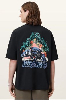 Хлопковая футболка AllSaints POUNCE