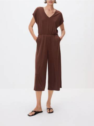 Reserved - LADIES` JUMPSUIT - темно коричневий - 577BW-89X