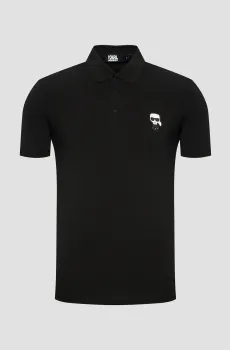Мужское черное поло Черный S Karl Lagerfeld 500221.745022;990