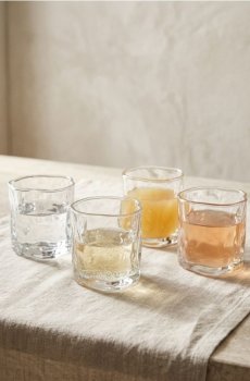 Склянки неправильної форми 4 pack - clear