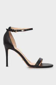 Женские черные кожаные босоножки KABAIL3 Черный 40 Guess FL8KILLEA03