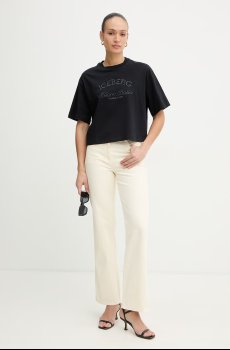 Хлопковая футболка Iceberg