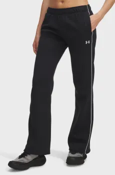 Женские черные спортивные брюки UA Rival Flc Piped Pant Черный M Under Armour 6003711-003