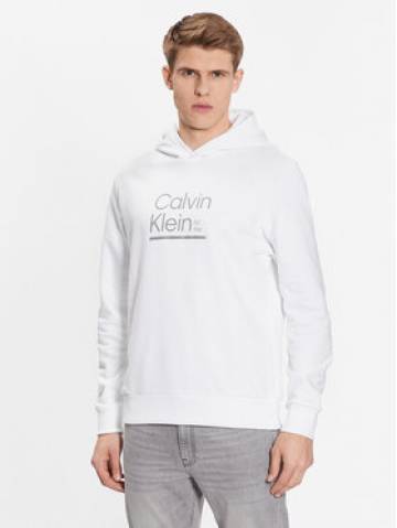 Calvin Klein Світшот Contrast Line Logo K10K111569 Білий Regular Fit Calvin Klein Світшот Contrast Line Logo K10K111569 Білий Regular Fit