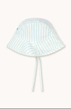 Детская шляпа Tinycottons CYAN FINE STRIPES BUCKET HAT