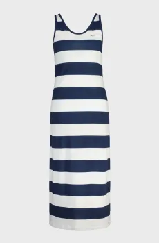Женский сарафан в полоску STRIPED FLUID MIDI Разноцветный L Gant 4200558