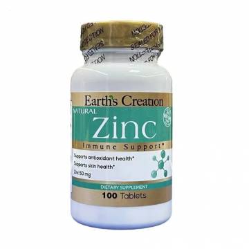 Цинк глюконат Earths Creation Zinc Gluconate 50 мг, 100 таблеток