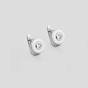 Серебряные серьги Minimal с92-0001б Серебряные серьги Minimal с92-0001б