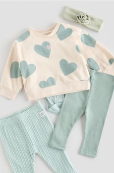 Reserved - Бавовняний комплект - кремовий - 696IM-01X