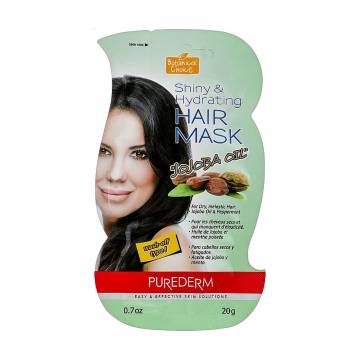 Увлажняющая маска для волос Purederm Botanical Choice Shiny & Hydrating Jojoba Oil Hair Mask, 20 г