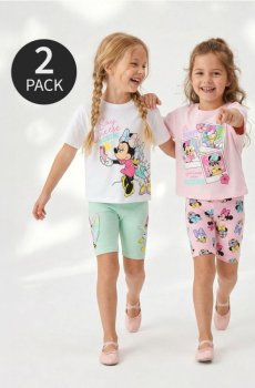 Бавовняні велосипедки – набір 2 шт Minnie and Daisy - різнобарвний