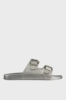 Женские серебристые слайдеры Серебряный 38 MARC&ANDRE SA23-07