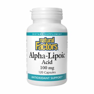 Альфа-липоевая кислота Natural Factors Alpha-Lipoic Acid 100 мг, 120 капсул Альфа-липоевая кислота Natural Factors Alpha-Lipoic Acid 100 мг, 120 капсул