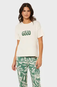 Женская белая футболка ALLOHA Белый XS Etam 6544697