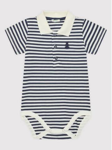 United Colors Of Benetton Дитяче боді 32TDMB113 Cиній Regular Fit United Colors Of Benetton Дитяче боді 32TDMB113 Cиній Regular Fit