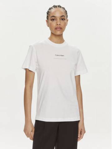 Calvin Klein Футболка Multi Logo K20K207215 Білий Regular Fit Calvin Klein Футболка Multi Logo K20K207215 Білий Regular Fit