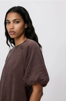 Reserved - Блузка з високим вмістом модалу - коричневий - 805II-88X