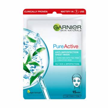 Тканевая маска для лица Garnier Skin Naturals Чистая кожа, 23 г Тканевая маска для лица Garnier Skin Naturals Чистая кожа, 23 г