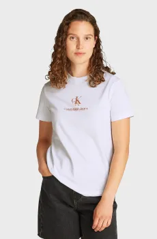 Женская белая футболка SHADOW Белый S Calvin Klein Jeans J20J225545